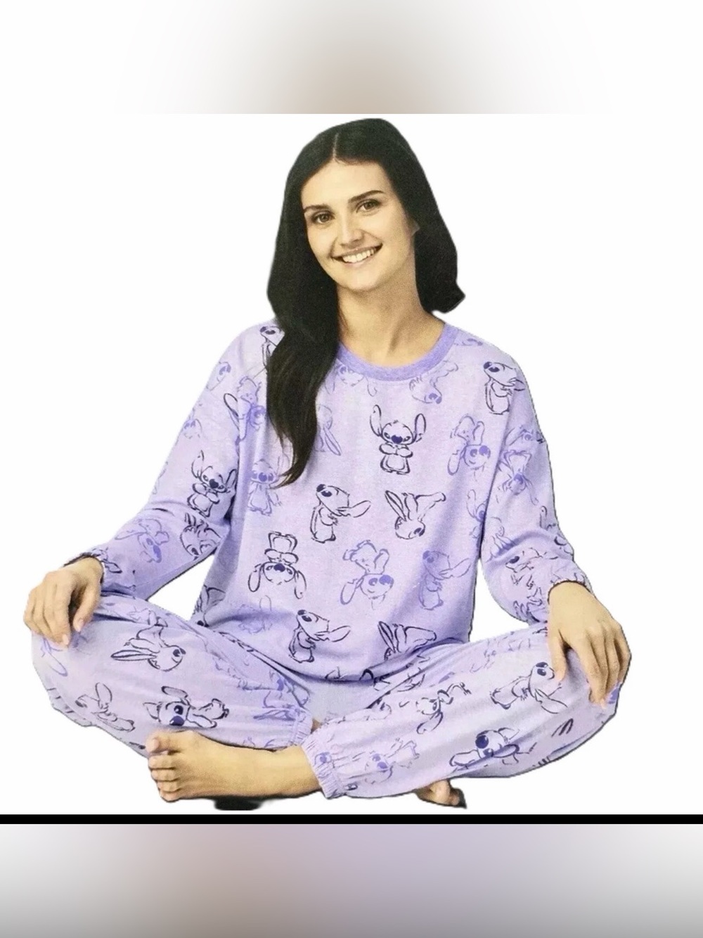 Disney Stitch two-piece lounge set women’s  sz S 4-6
